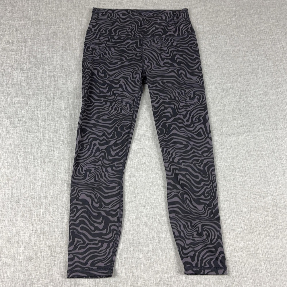 Fabletics Leggings Womens Small Gray PowerHold Animal Print Compression Yoga Gym